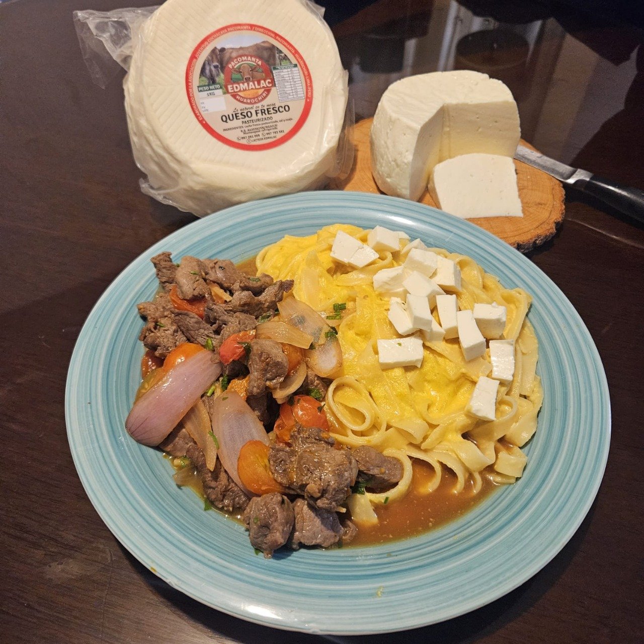 Queso fresco en cocina peruana